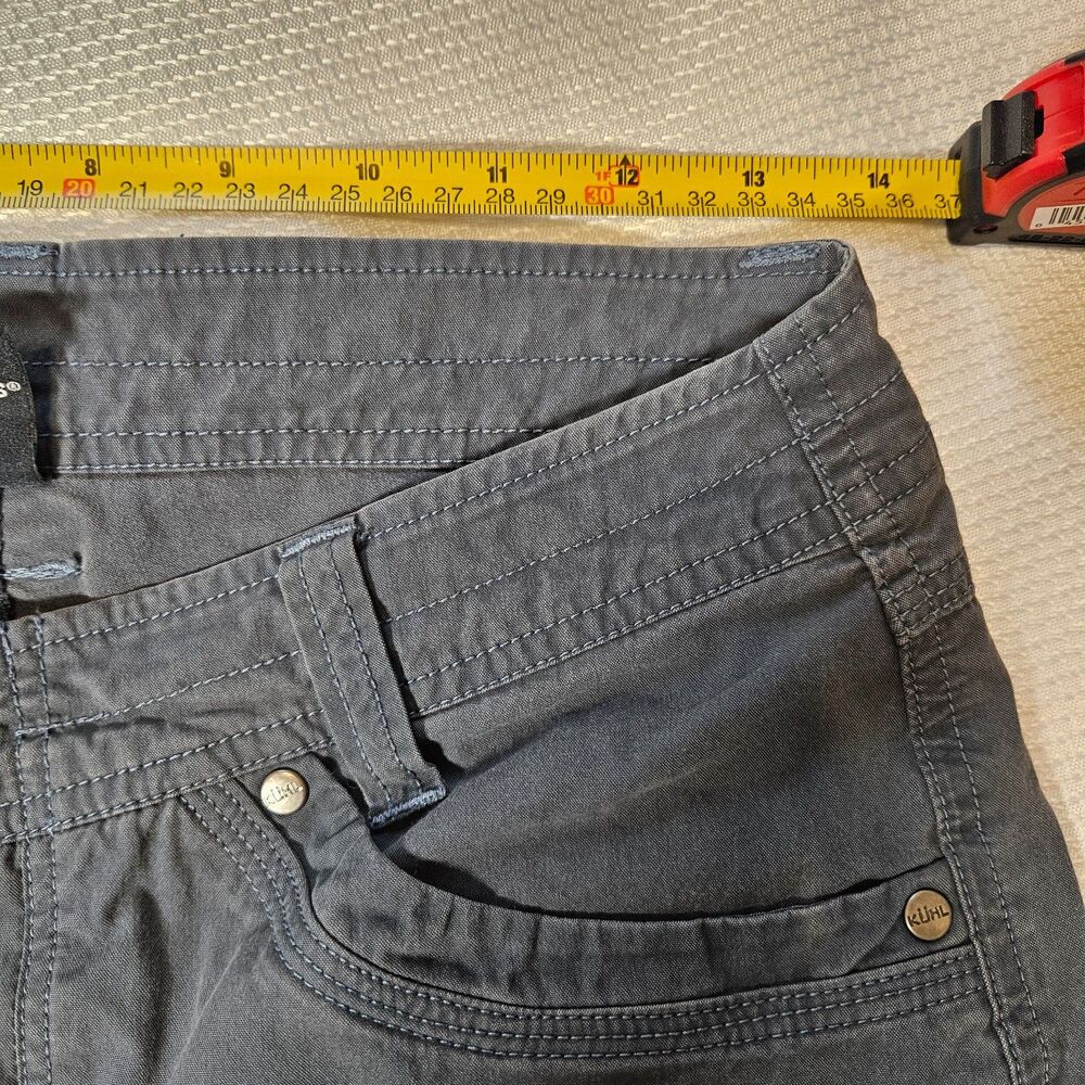 Kuhl womens hiking stretch pockets shorts womens 4 blue gray 6 pockets - Picture 6 of 9
